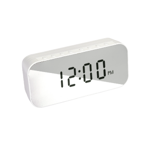 Reloj Despertador Y Parlante Blanco