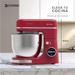 Batidora Planetaria Digital 1300W Rojo