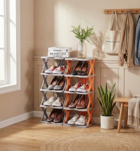 Rack De Zapatos 5 Niveles Negro