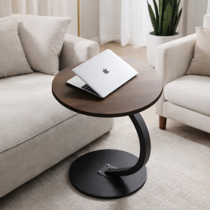 Mesa Auxiliar Sillon Marrón