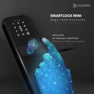 Smart Lock Mini Huella Digital Negro
