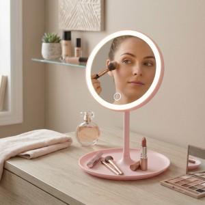 Espejo Maquillaje Rosa