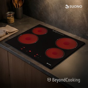 Anafe 4 Hornallas Infra Negro