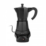 Cafetera Italiana Elec 6 Tazas NEGRO