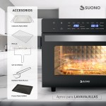 Horno Air Fryer Suono 45L Digital Negro