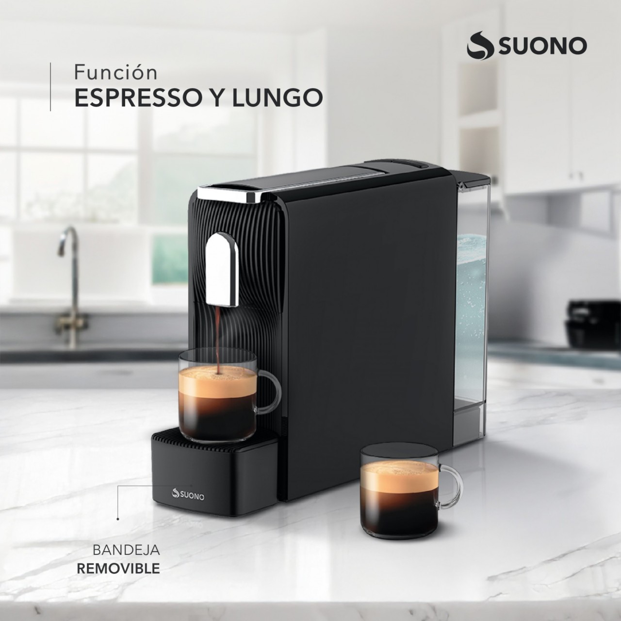 Cafetera de Cápsula – 550ml 19 NEGRO