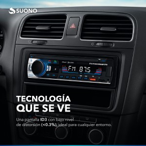 Estéreo Para Auto Suono Bluetooth Usb Mp3 Fm Negro