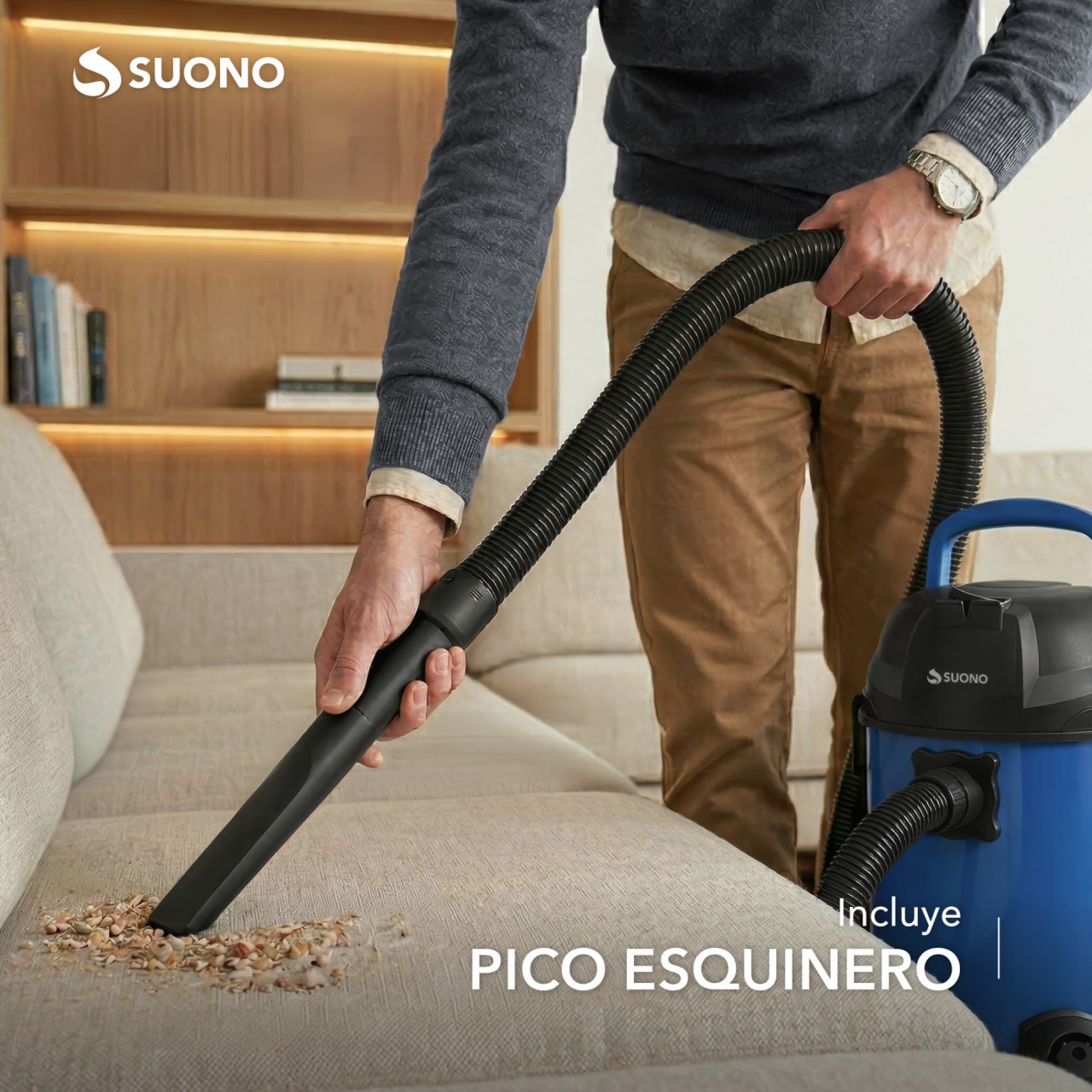 Aspiradora De Tacho 10L 600W Azul