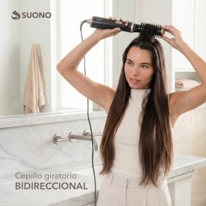 Cepillo Secador Giratorio Voluminizador Negro