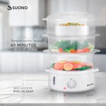Vaporera Eléctrica De Alimentos Blanco