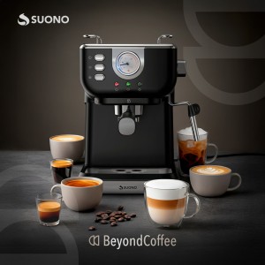 Cafetera Espresso Vintage Suono Con Vaporizador Negro