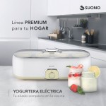 Yogurtera Eléctrica 4 Vasos Amarillo