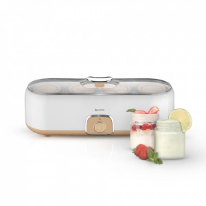 Yogurtera Eléctrica 4 Vasos Naranja