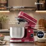 Batidora Planetaria Digital 1300W Rojo