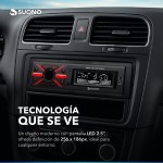 Estéreo Desmontable Suono Bluetooth Usb Mp3 Fm Negro