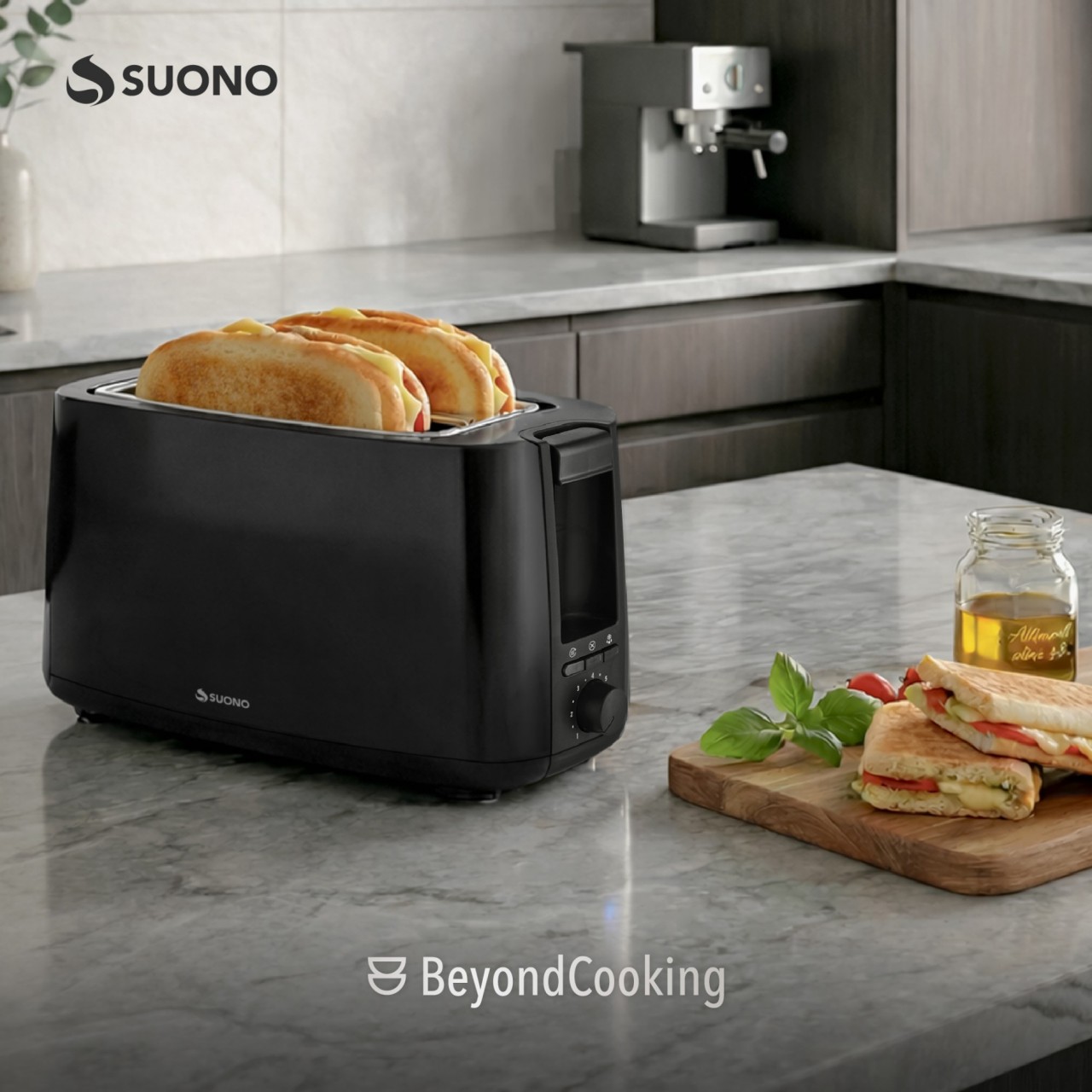 TOSTADORA PANINI 4 PANES 1400W NEGRO
